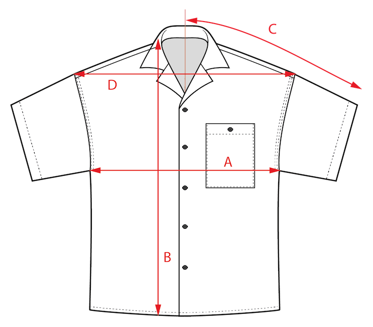 short-sleeved-shirt sizing image